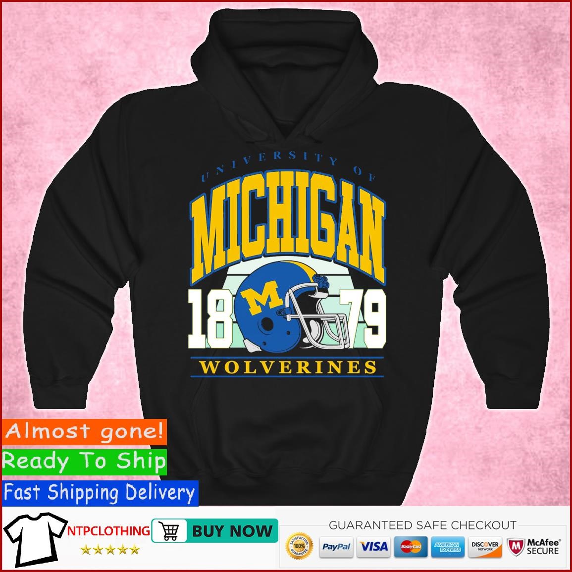 Michigan Wolverines University Of 1879 T Shirt Hoodie.jpg
