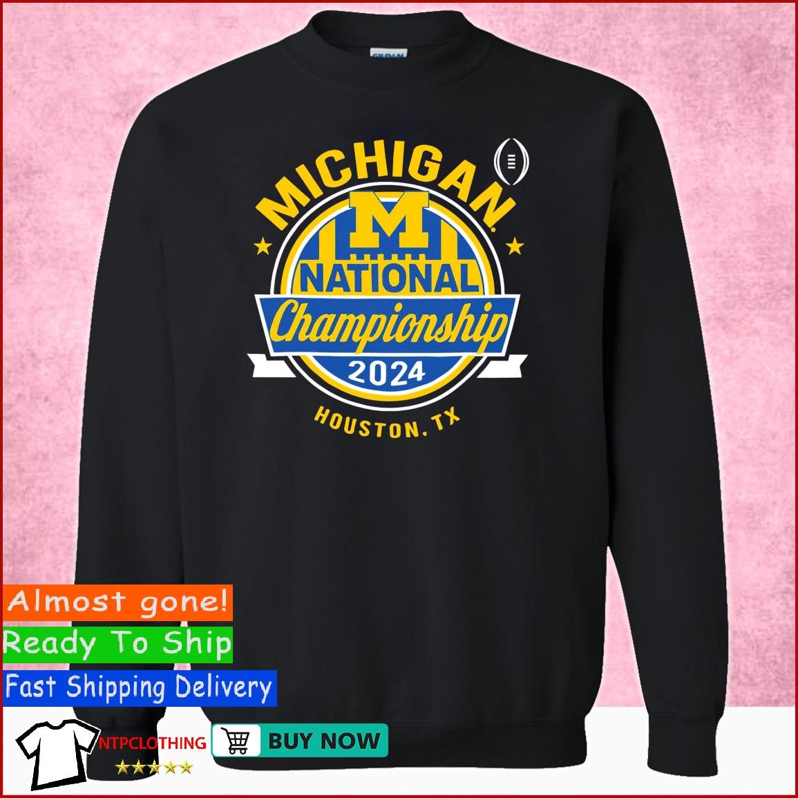 New Logo Michigan Wolverines 2024 CFP National Championship shirt ...