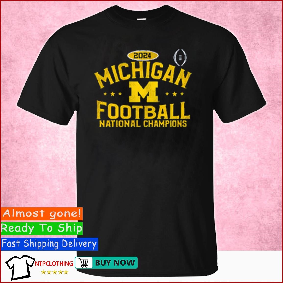 Official michigan Football 2024 National Champions Shirt