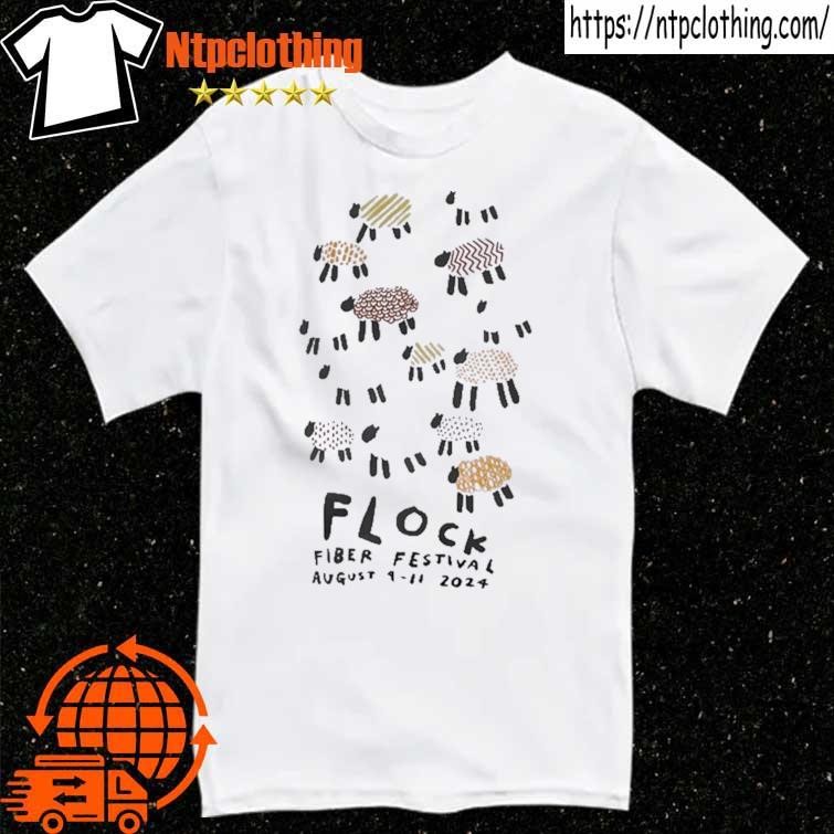 Official Flock Fiber Festival August 9-11 2024 Seattle, Wa Event T Shirt