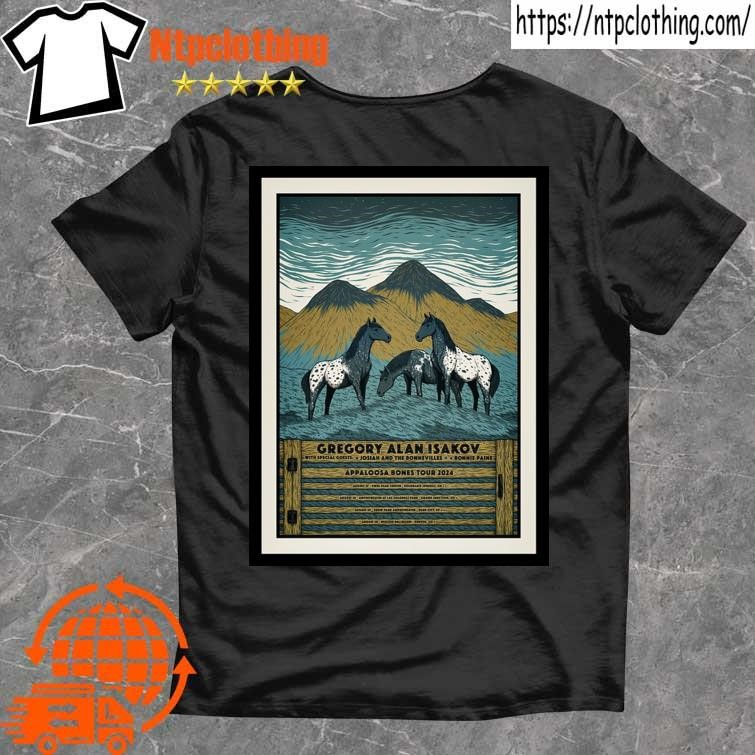 Official Gregory Alan Isakov Appaloosa Bones Tour Aug 27-30 2024 Poster T Shirt