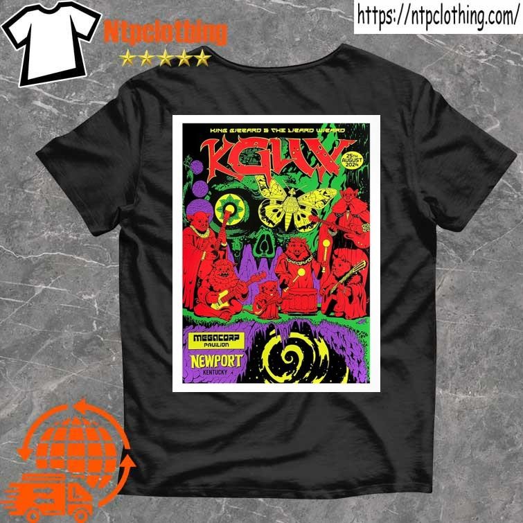 Official King Gizzard And The Lizard Wizard Aug 25th 2024 Megacorp Pavilion In Newport Ky Poster T Shirt