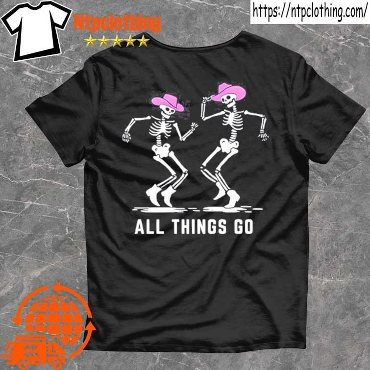 Official All Things Go Skeleton Cowboys Nyc Lineup Event T Shirt