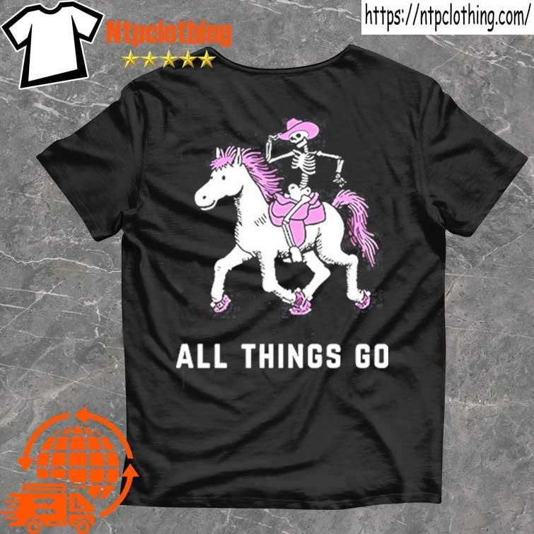 Official All Things Go Skeleton Pony Nyc Lineup T Shirt