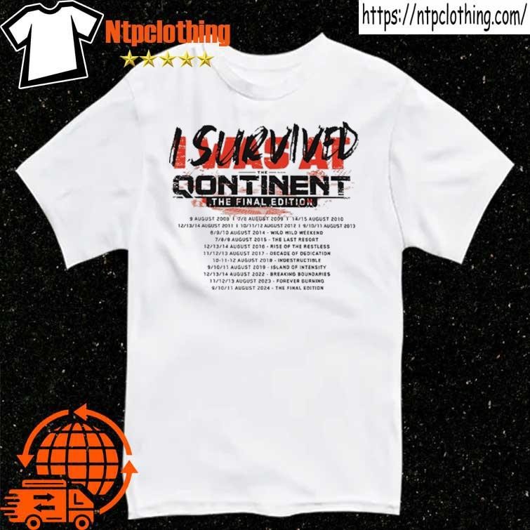 Official Bass Events I Survived The Qontinent Concert T Shirt