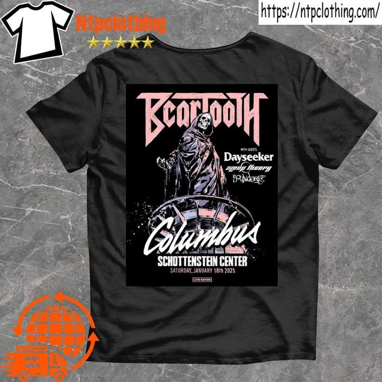 Official Beartooth January 18 2025 Schottenstein Center In Columbus Oh Tour Poster T-Shirt