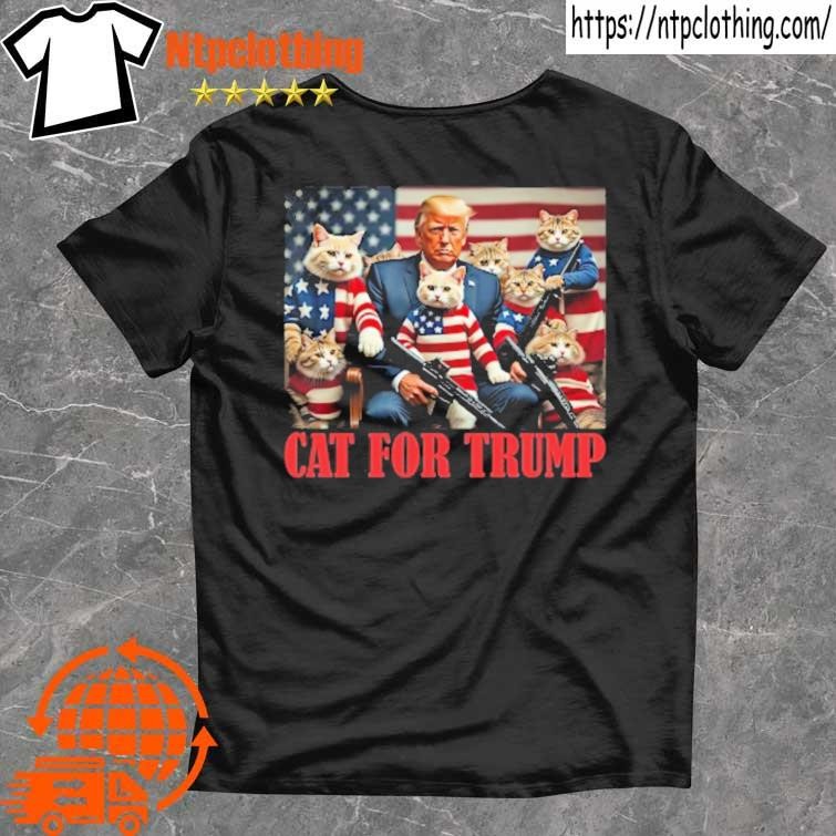 Official Cat For Trump Funny Trump Vote 2024 America T Shirt