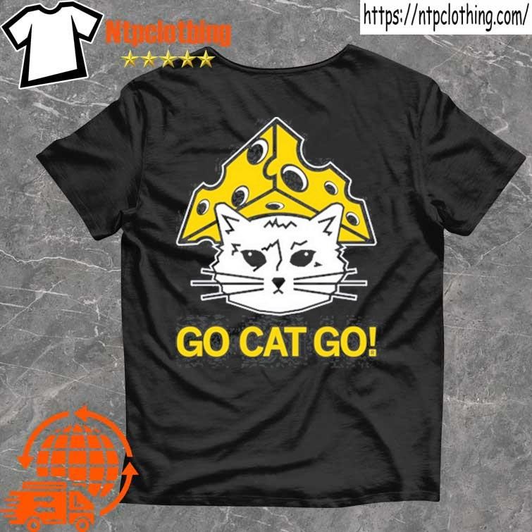 Official Cheesehead Gary Go Cat Go T Shirt