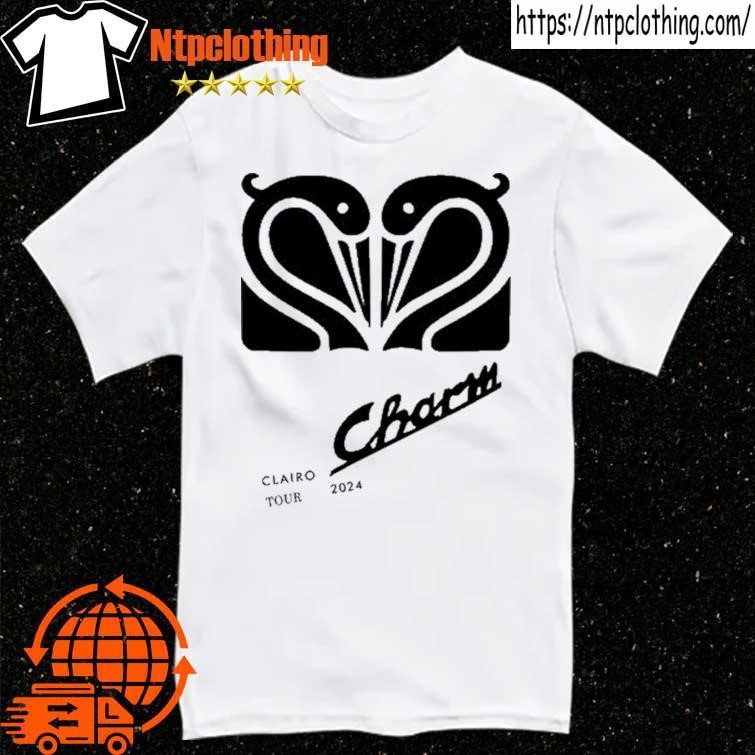 Official Clairo Charm Tour Swan Artist 2024 T Shirt