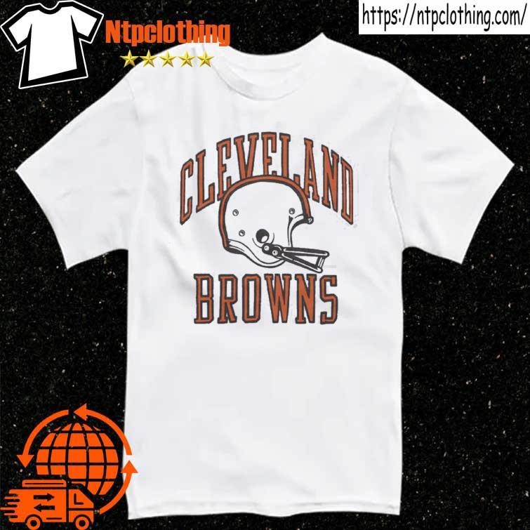 Official Cleveland Browns White Helmet T Shirt