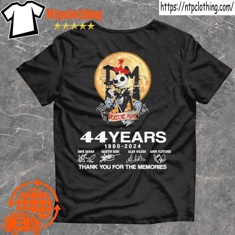 Official Depeche Mode The Nightmare Before Christmas 44 Years Of Memories T Shirt