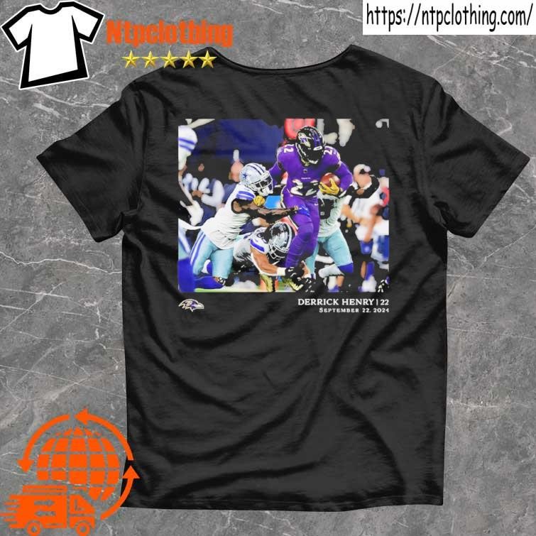 Official Derrick Henry Baltimore Ravens Nfl Flash Features Week 3 T-Shirt