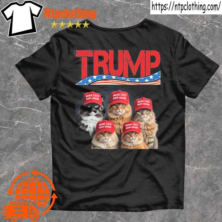 Official Donald Trump Make Cats Safe Again 2024 Debate Funny T Shirt