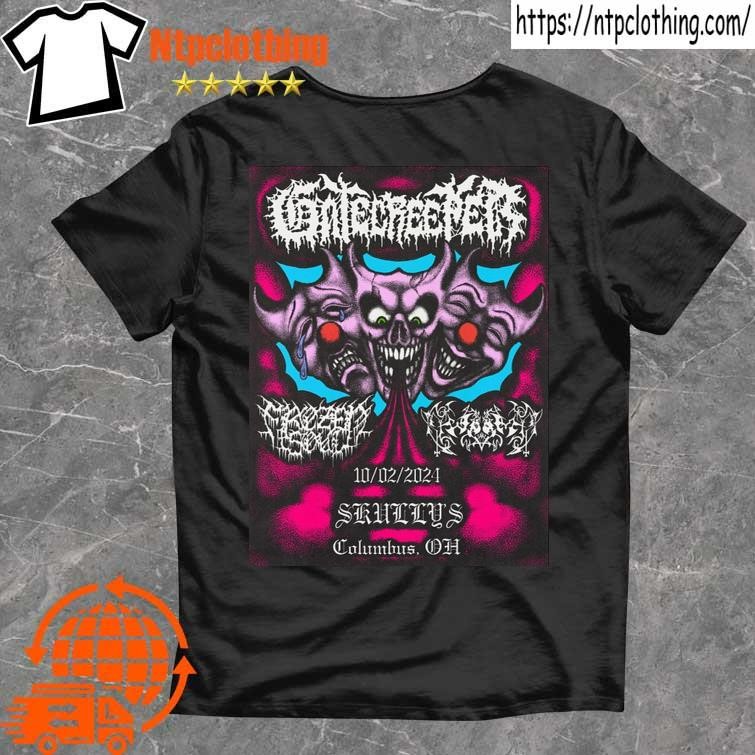 Official Gatecreeper Skully's Music Diner In Columbus Oh Oct 2 2024 Poster T Shirt