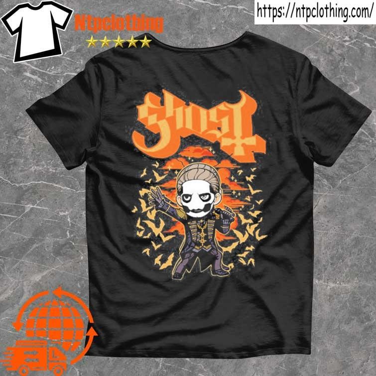 Official Ghost Band Orange Bat Toddler Halloween 2024 T Shirt