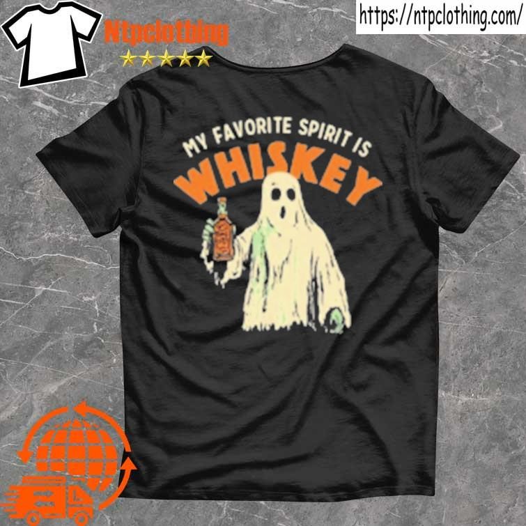 Official Ghost My Favorite Spirit Is Whiskey Halloween 2024 T Shirt