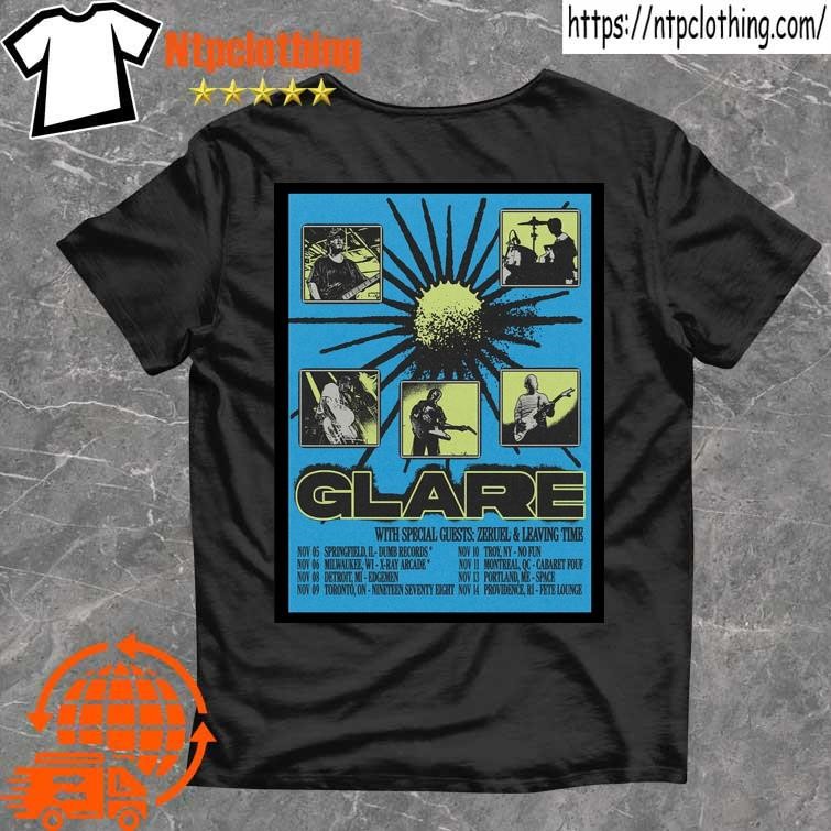 Official Glare With Special Guests Zeruel And Leaving Time Tour 2024 Poster T Shirt