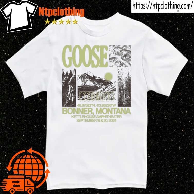 Official Goose The Band Sept 19-20 2024 Kettlehouse Amphitheater, Bonner, Mt Event T Shirt