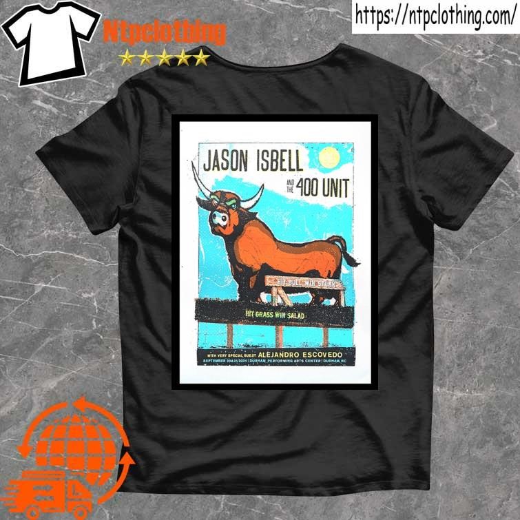 Official Jason Isbell And The 400 Unit September 20-21 2024 Durham Performing Arts Center, Durham, Nc Concert Poster T Shirt