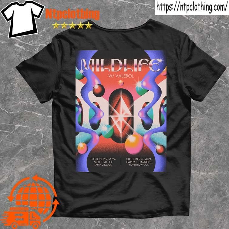 Official Mildlife With Calebol California Tour October 2 & 6 2024 Poster T-Shirt