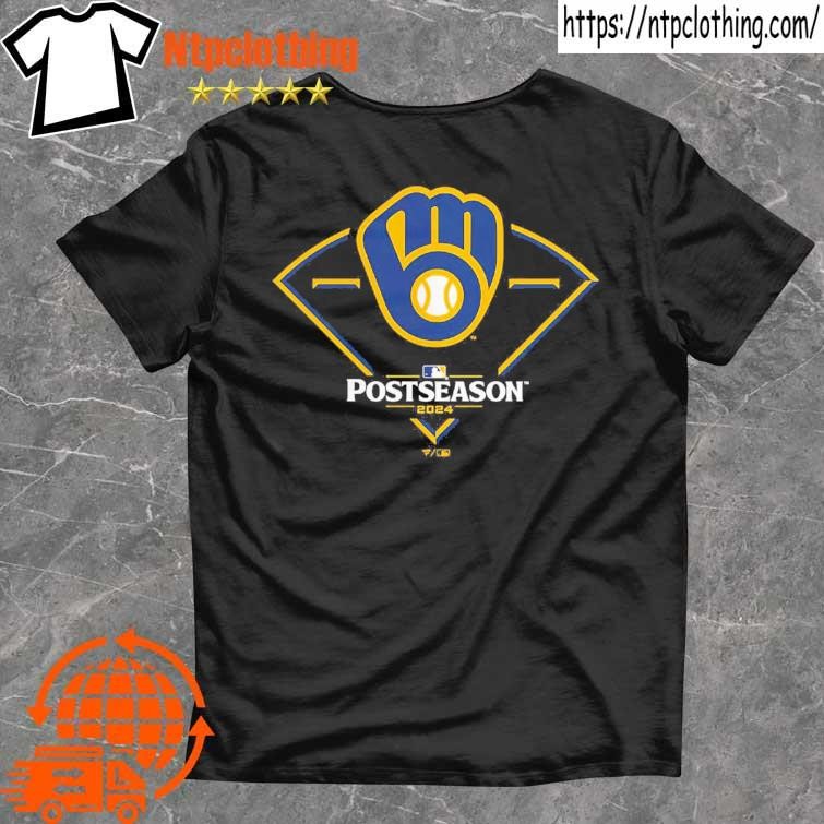 Official Milwaukee Brewers 2024 Mlb Postseason Around The Horn T Shirt