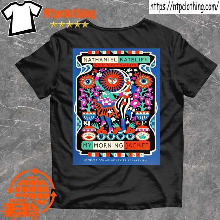 Official My Morning Jacket With Nathaniel Ratliff & Tns On September 24 2024 Syracuse Ny Tour Poster T-Shirt