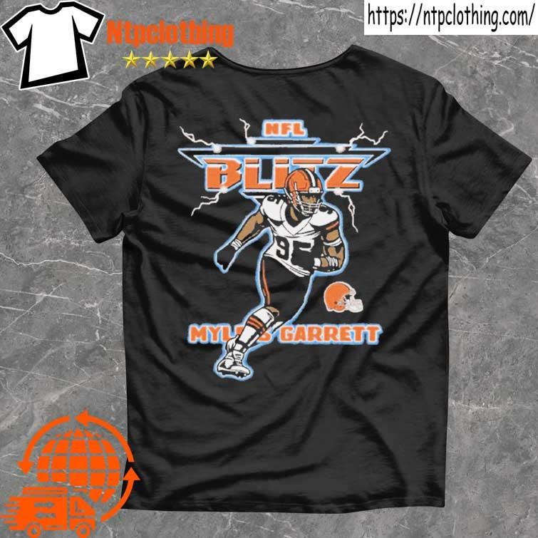 Official Nfl Blitz Browns Myles Garrett T Shirt