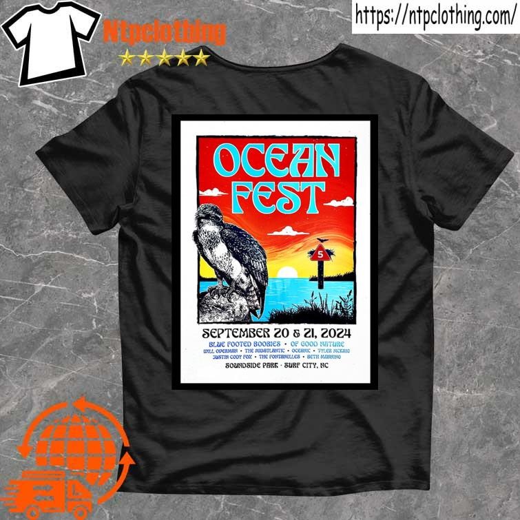 Official Ocean Fest In Surf City Nc On Sept 20-21 2024 Poster T Shirt