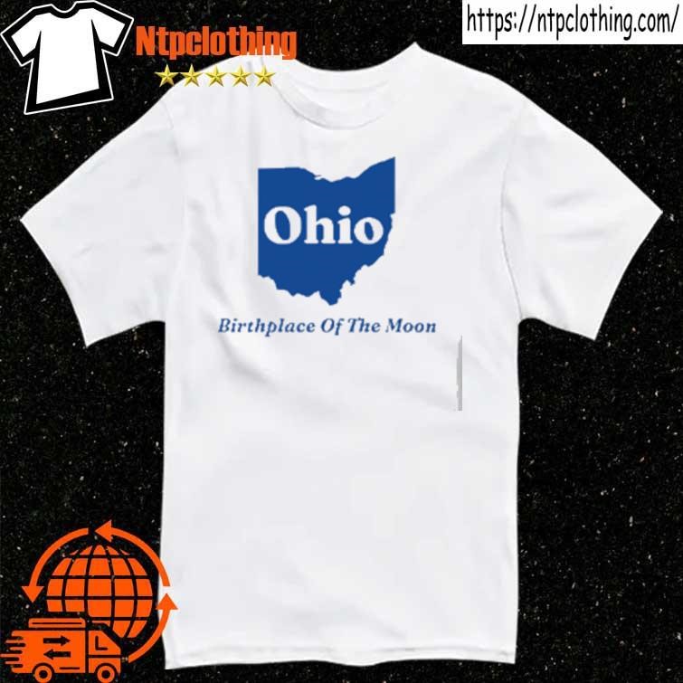 Official Ohio Birthplace Of The Moon Map T Shirt