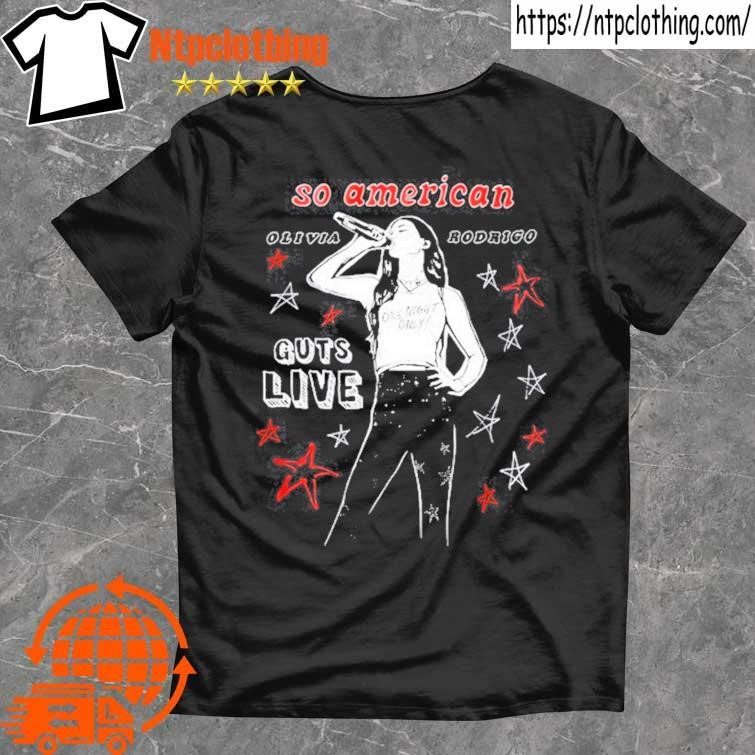 Official Olivia Rodrigo So American Guts Live Tour 2024 T Shirt