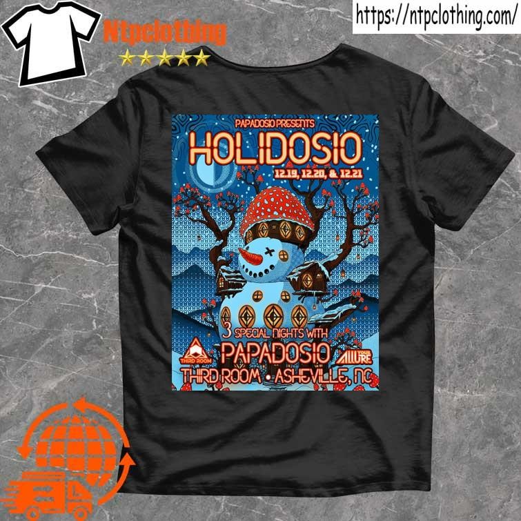 Official Papadosio Third Room In Asheville Nc December 19-21 2024 Tour Poster T-Shirt