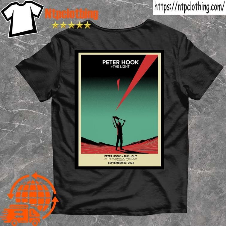 Official Peter Hook & The Light September 20 2024 Hollywood Palladium, Los Angeles, Ca Band Event Poster T Shirt