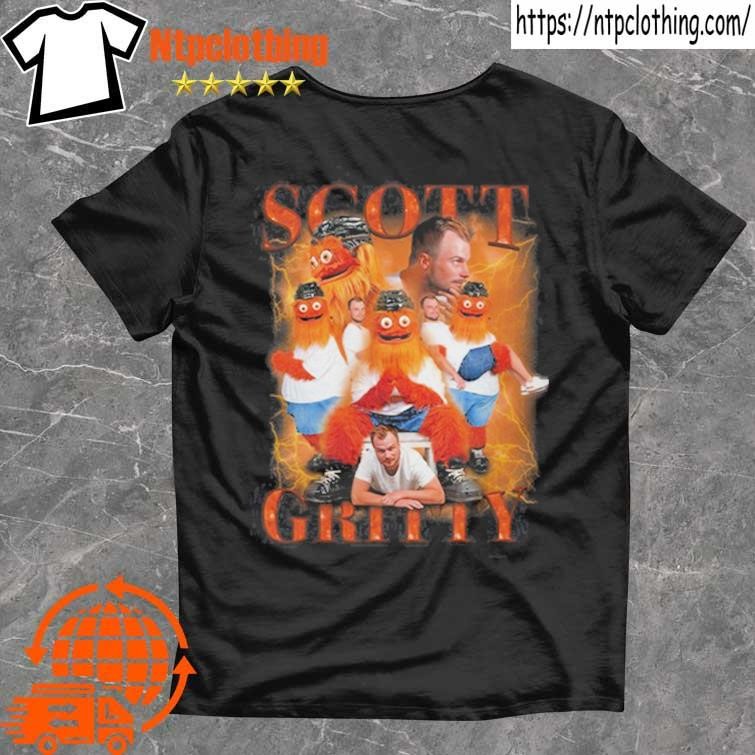 Official Philadelphia Flyers Laughton X Gritty T Shirt