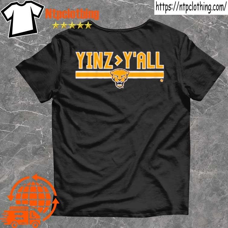 Official Pittsburgh Panthers Football Yinz Over Y’all T Shirt