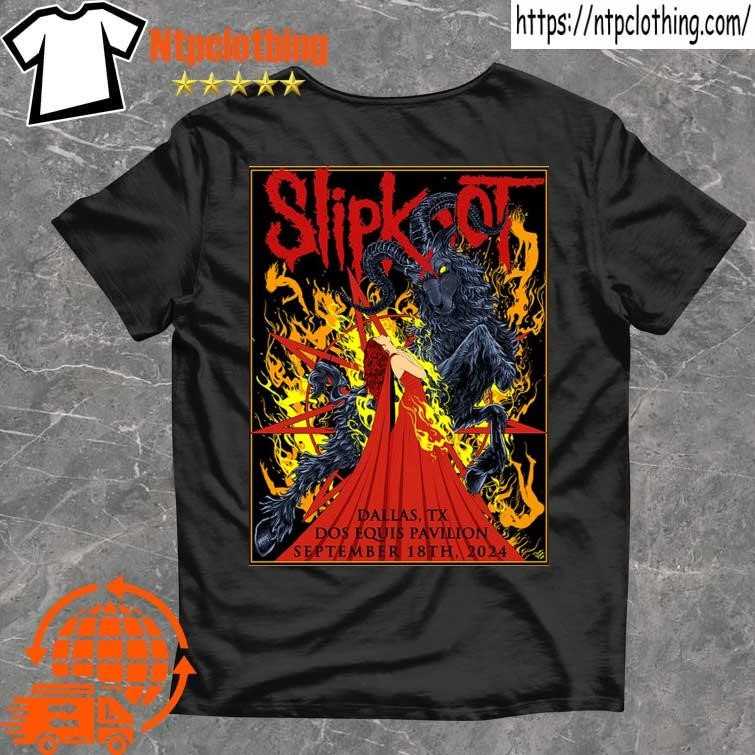 Official Slipknot September 18 2024 Live At Dos Equis Pavilion, Dallas, Tx Concert Poster T Shirt