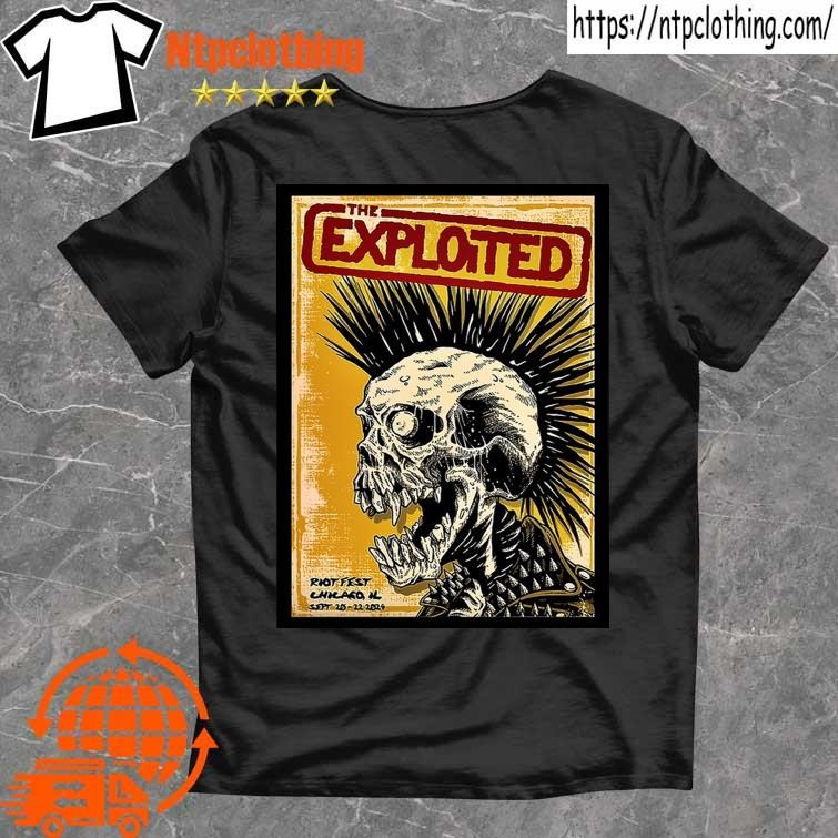 Official The Exploited Rio Fest At Douglass Park In Chicago Il Sept 20-22 2024 Poster T Shirt