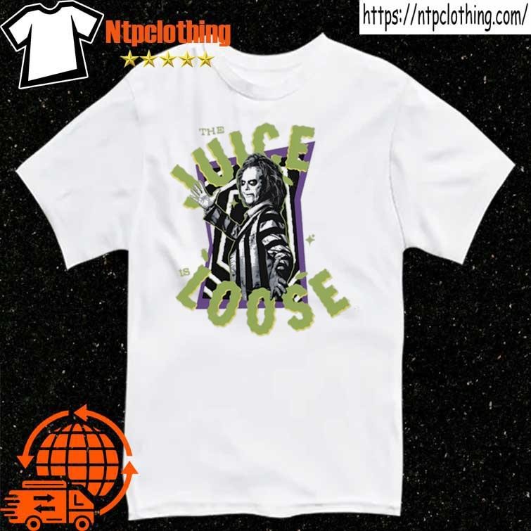 Official Tim Burton Daily Beetlejuice Beetlejuice The Juice Is Loose T Shirt