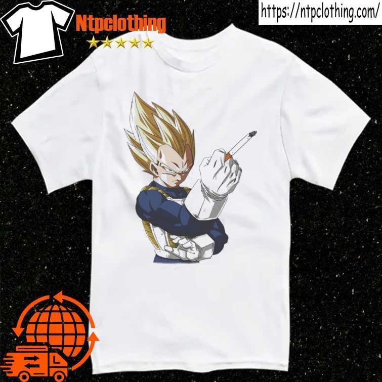 Official Vegeta Smoking New T Shirt