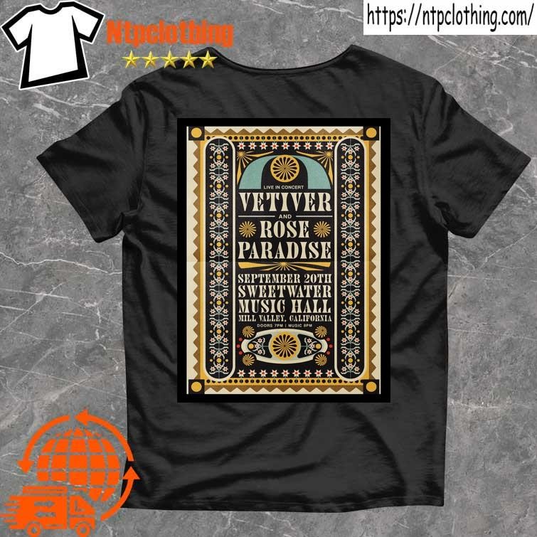 Official Vetiver September 20th 2024 Mill Valley Ca Poster T Shirt