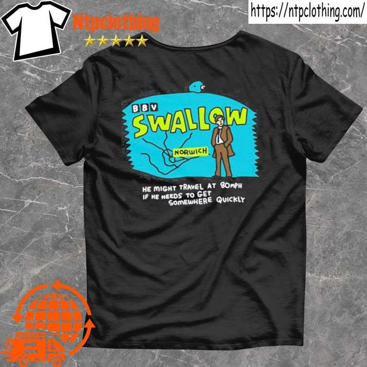 Official Zoe Bread Swallow Norwich He Might Travel At 80mph If He Needs To Get Somewhere Quickly T Shirt